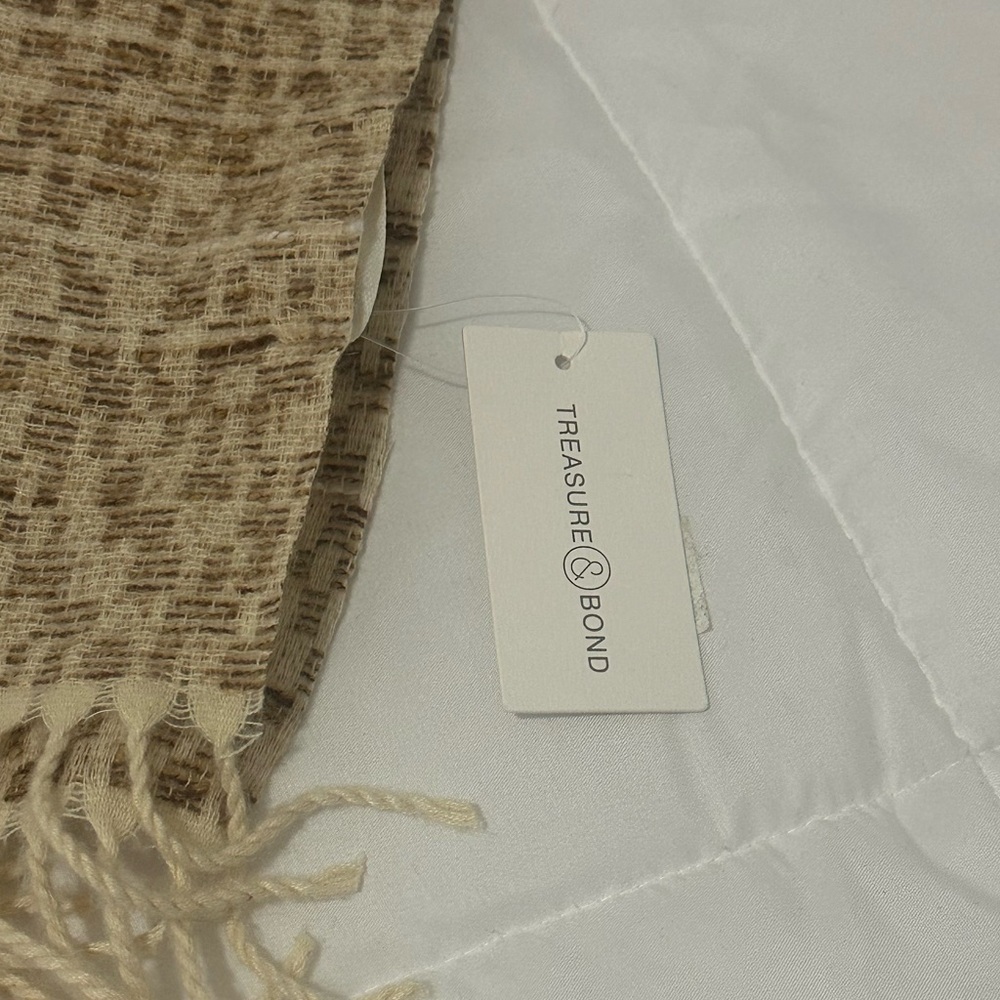New Treasure & Bond Scarf in Ivory Pearl - Picture 2 of 4